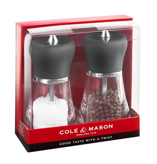 Cole & Mason Napoli Soft Touch Set Salt- och Pepparkvarn, 2 st