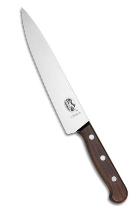 Victorinox  Wavy Edge Chef´s Knife Wood, 19 cm