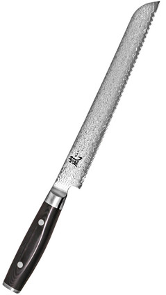 Yaxell Ran Damascus Bread Knife, 23 cm