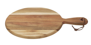 Point-Virgule Round Acacia Wood Serving Board Ø 24,5 cm
