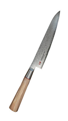 Suncraft Senzo Damascus Twisted Octagon Petty Knife, 15 cm