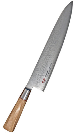 Suncraft Senzo Damascus Twisted Octagon Chef's Knife, 24 cm