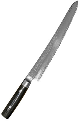 Yaxell Ran Damascus Bread Knife, 27 cm