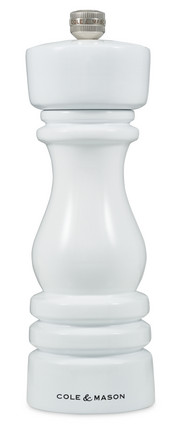 London Saltkvarn White Glos, Vit, 18 cm