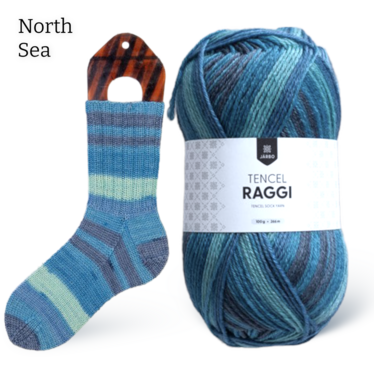 Suloisen pehmeä Järbo Tencel Raggi villasukkalanka,  100 g / 266 m