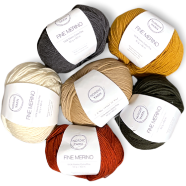 Fine Merino, eettinen hienolaatuinen merinolanka, 50 g / 150 m