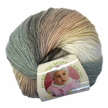 Suloisen pehmeä Alize Baby Wool Batik, 50 g / 175 m