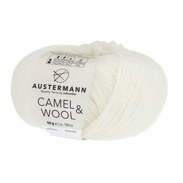 Austermann Camel & Wool -villalanka, 50 g / 180 m