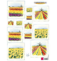 Marianne Design Bulb fields windmills -korttikuvat