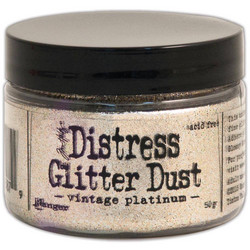 Distress Glitter Dust, sävy Antique Platinum