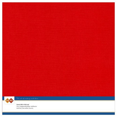 Kartonki, 30.5 x 30.5, sävy Red