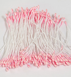 Helmiäisheteet, 1 mm. 144 kpl. Pinkki