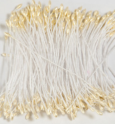 Helmiäisheteet, 1 mm. 144 kpl. Vaaleankeltainen