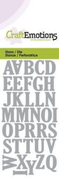 CraftEmotions Uppercase Alphabet -stanssi, kirjaimet