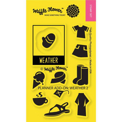 Waffle Flower Crafts Planner Add-On -leimasin Weather 2