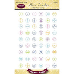 JustRite leimasinsetti Planner Circle Icons