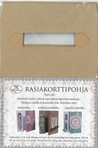 Rasiakorttipohja, uusio, 5 kpl