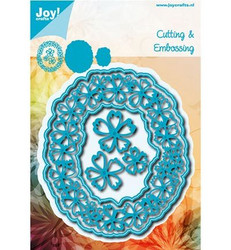 Joy! crafts stanssisetti Ovaali kukkakehys