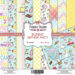 Fabrika Decoru paperipakkaus Bunny Birthday party, 8 x 8