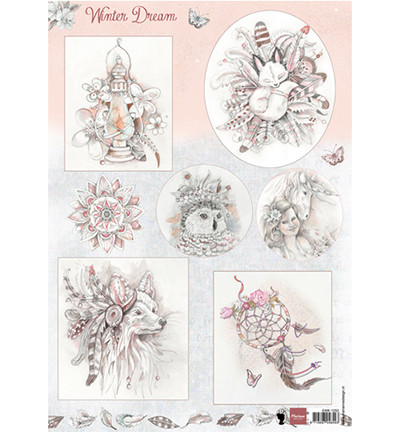 Marianne Design korttikuvat Winter dream, pink