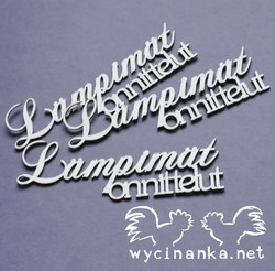 Chipboard tekstileike, Lämpimät onnittelut, 3kpl