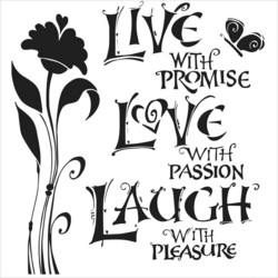 Crafter's Workshop sapluuna Live, Love, Laugh