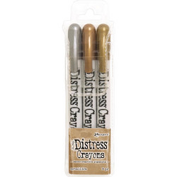 Tim Holtz Distress Crayons setti, Metallics