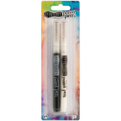 Dylusions Paint Pens, valkoinen ja musta kynä