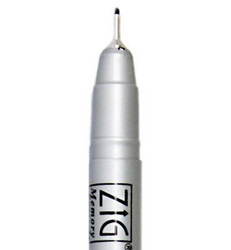 Zig Millenium Fine Liner -kynä. Musta, 0.65mm