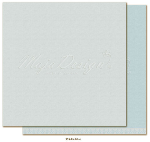 Maja Design Monochromes - Shades of Winterdays skräppipaperi Ice Blue