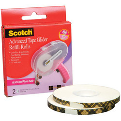 Täyttörullat Scotch Advanced Tape Glider -teippikoneeseen, 2 kpl, happovapaa