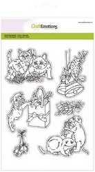 CraftEmotions leimasinsetti Christmas Pets 3