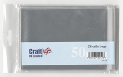 CraftUK pussit korteille, koko C6, 50 kpl