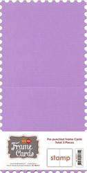 Frame Card -korttipohjat stamp, violetti, 5 kpl