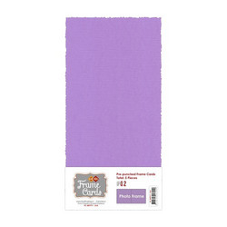 Frame Card -korttipohjat photo frame, violetti, 5 kpl