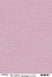 Reprint kartonki Vintage Pink Lyrics
