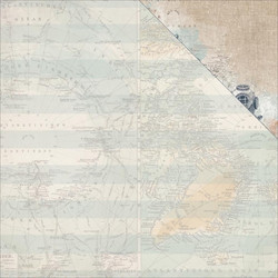 Kaisercraft High Tide skräppipaperi Sea Map