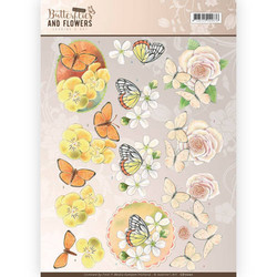 Jeanine's Art 3D-kuvat Butterflies and Flowers