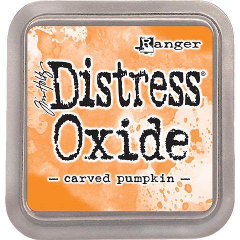 Distress Oxide -mustetyyny, sävy carved pumpkin