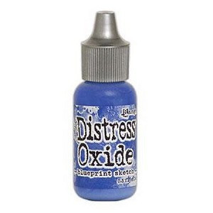 Distress Oxide täyttöpullo, sävy blueprint sketch