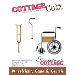CottageCutz Wheelchair, Cane, Crutc -stanssisetti