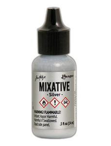 Tim Holtz Metallic Mixative alkoholimuste, sävy Silver