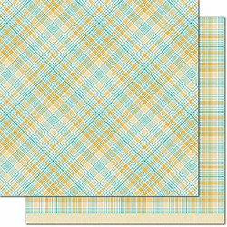 Lawn Fawn Perfectly Plaid Chill skräppipaperi Vaycay