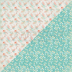 Authentique Sea-Maiden skräppipaperi Seashells & Coral