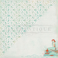 Authentique Sea-Maiden skräppipaperi Mermaid