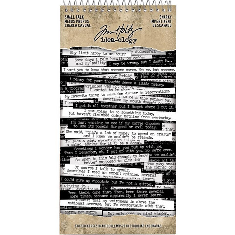 Tim Holtz Idea-ology Small Talk Snarky -tarrat