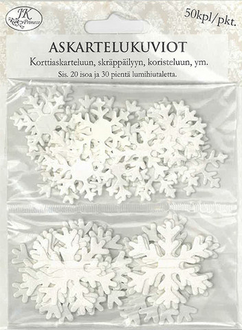 Askartelukuviot Lumihiutale Glitter