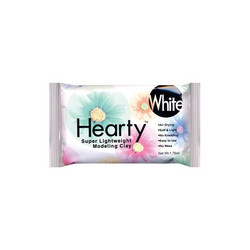 Hearty Super Lightweight Air-Dry Clay, kevytsavi, valkoinen, 50 g