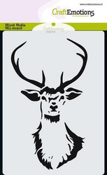 CraftEmotions sapluuna Reindeer Head