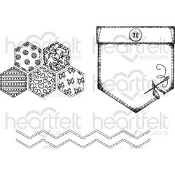 Heartfelt Creations Patchwork Pocket & Patterns -leimasinsetti
